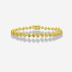 7 Carat Fancy Yellow Mixed Shape Tennis Bracelet