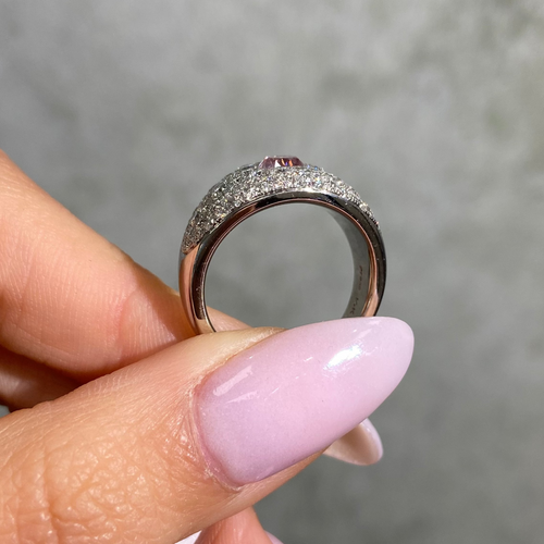 Intense Purplish Pink Diamond Icon Ring
