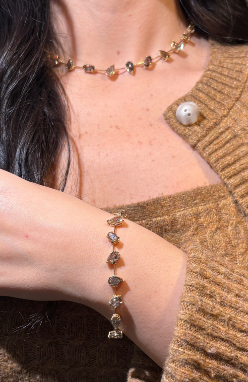 12 Carat Champagne Diamond Organized Chaos Bracelet