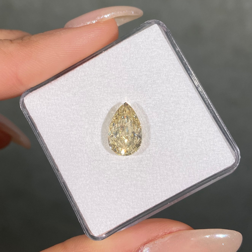 2.54 Carat Champagne Pear Cut Diamond
