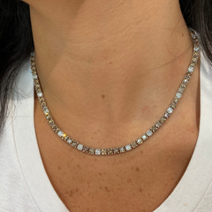 29.5ct Champagne Diamond Tennis Necklace