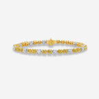 8.6ct Yellow and White Diamond Tennis Bracelet