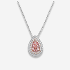 Light Pink Diamond Pendant Necklace