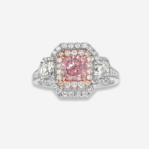 1.09ct Light Pinkish Brown Diamond Ring