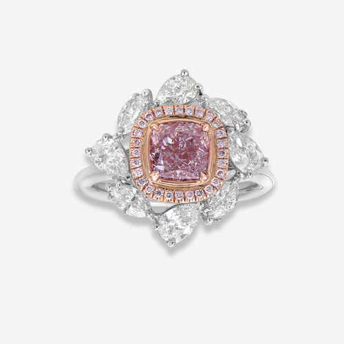 1.26ct Very Light Pink Diamond Ring