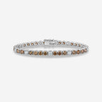 11.7ct Champagne Diamond Tennis Bracelet