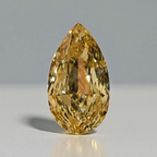 3 carat fancy brown yellow champagne pear shape diamond
