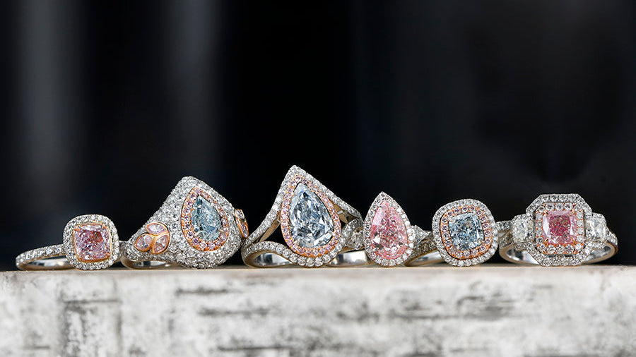 Pink Diamonds, pink diamond rings, how we set pink diamonds, setting pink diamonds, enhancing pink diamonds