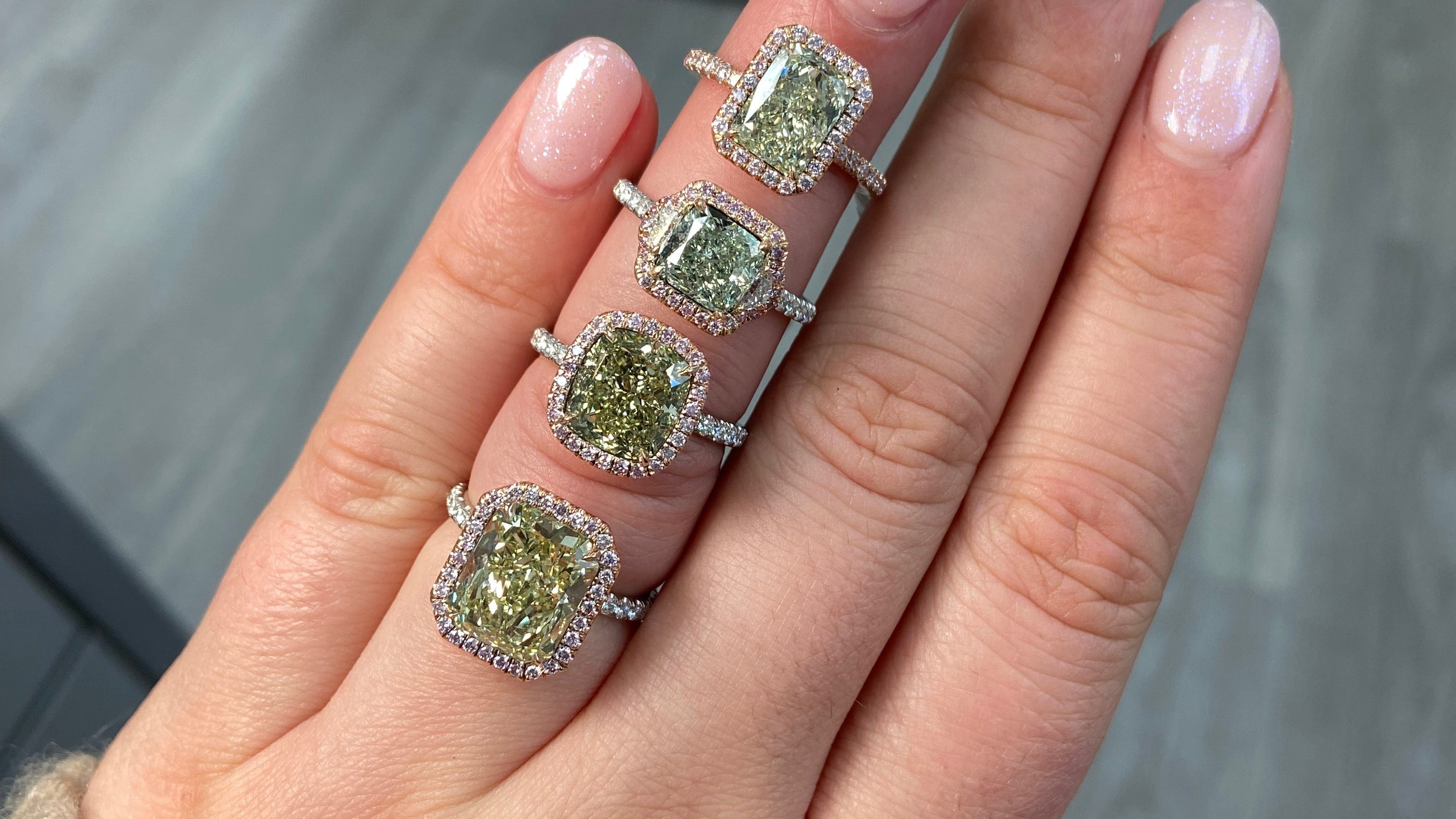 All About Green Diamonds Rings