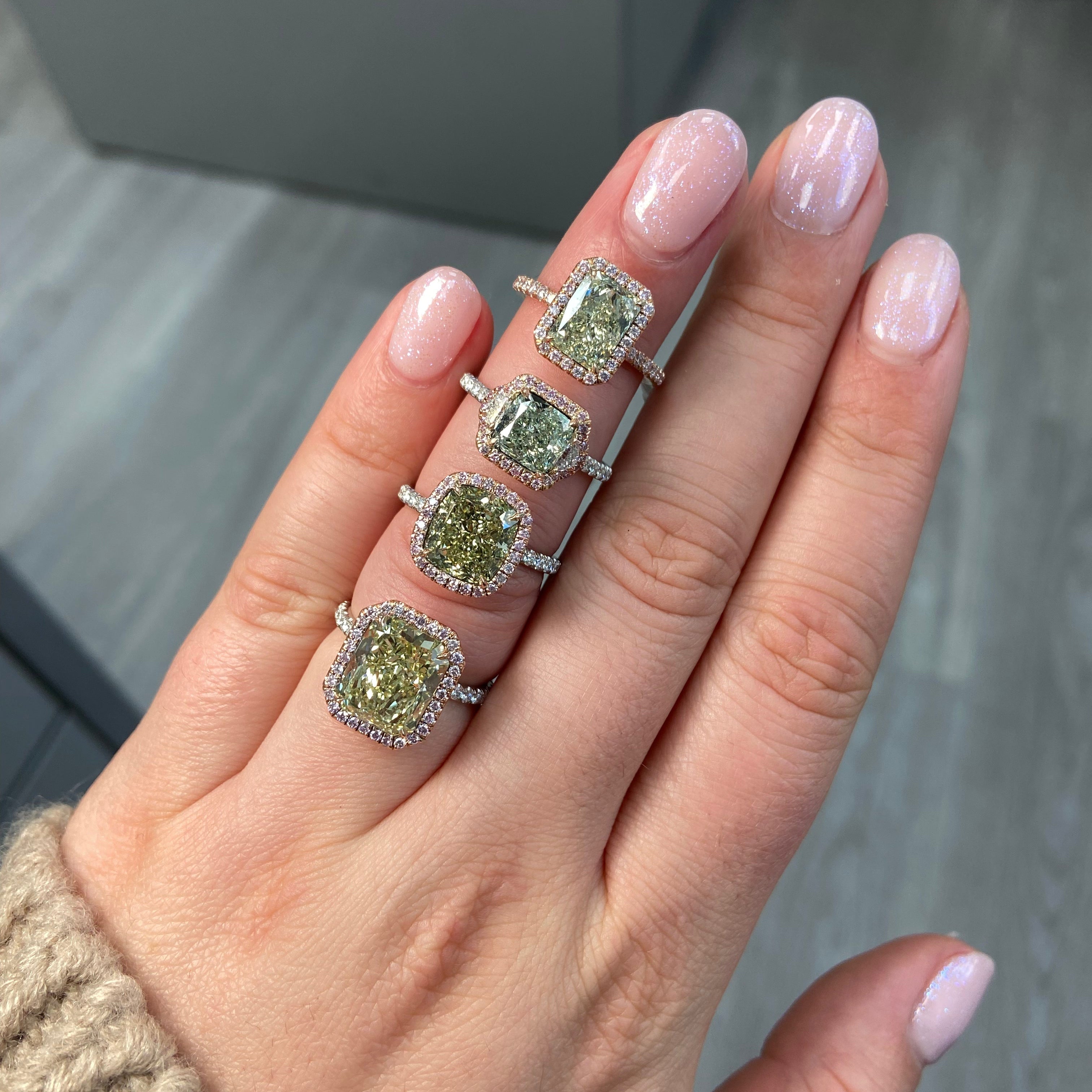 All About Green Diamonds Rings