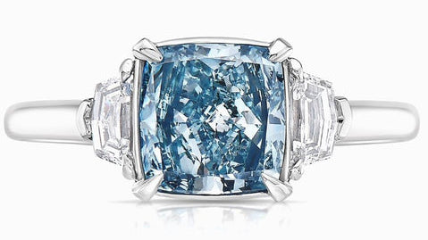 blue diamond ring, can a blue diamond be your something blue