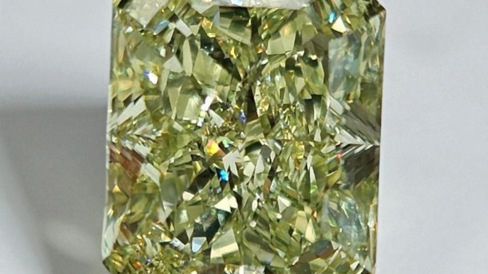 Our Newest Green Elongated Radiant Diamond