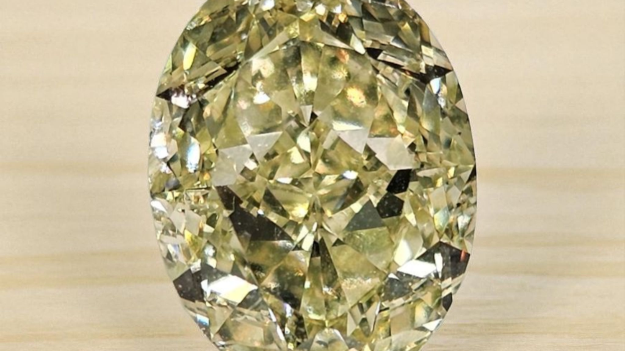 Our Newest Fancy Light Yellow Oval Diamond