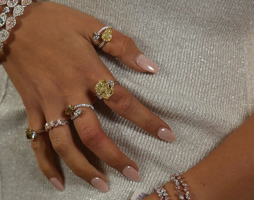 Colored Diamond Rings