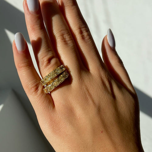 Colored Diamond Wedding Bands