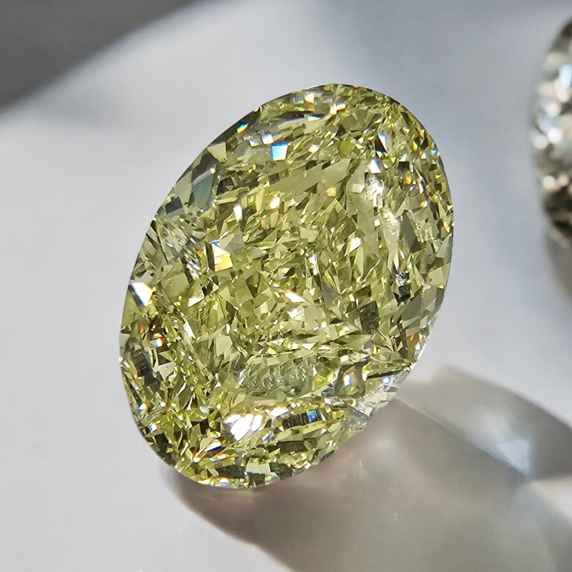 Natural 10ct Fancy Yellow Oval diamond loose stone — Rare Colors by Namdar NYC
