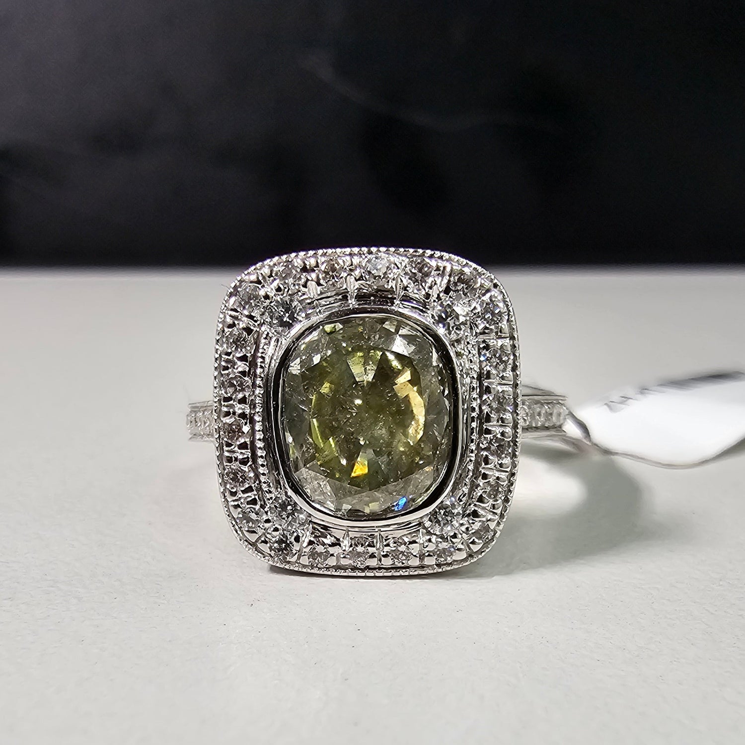 Rare Colors by Namdar 2ct Green diamond ring, New York City