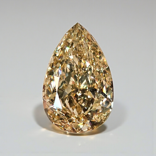 2.54 Carat Champagne Pear Cut Diamond
