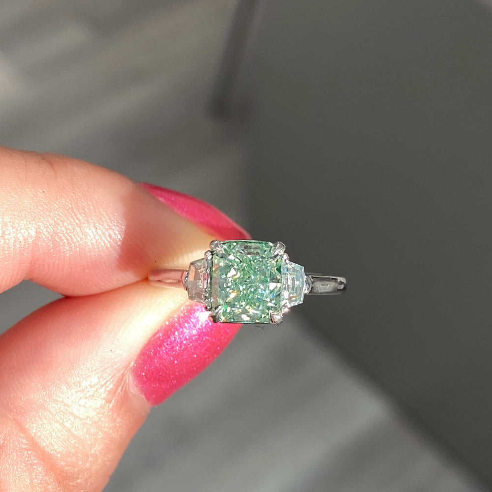 1.62ct Fancy Intense Yellow diamond ring by Rare Colors by Namdar, New York City