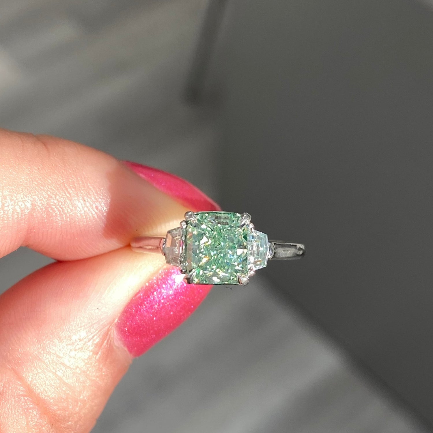 1.62ct Fancy Intense Yellow diamond ring by Rare Colors by Namdar, New York City