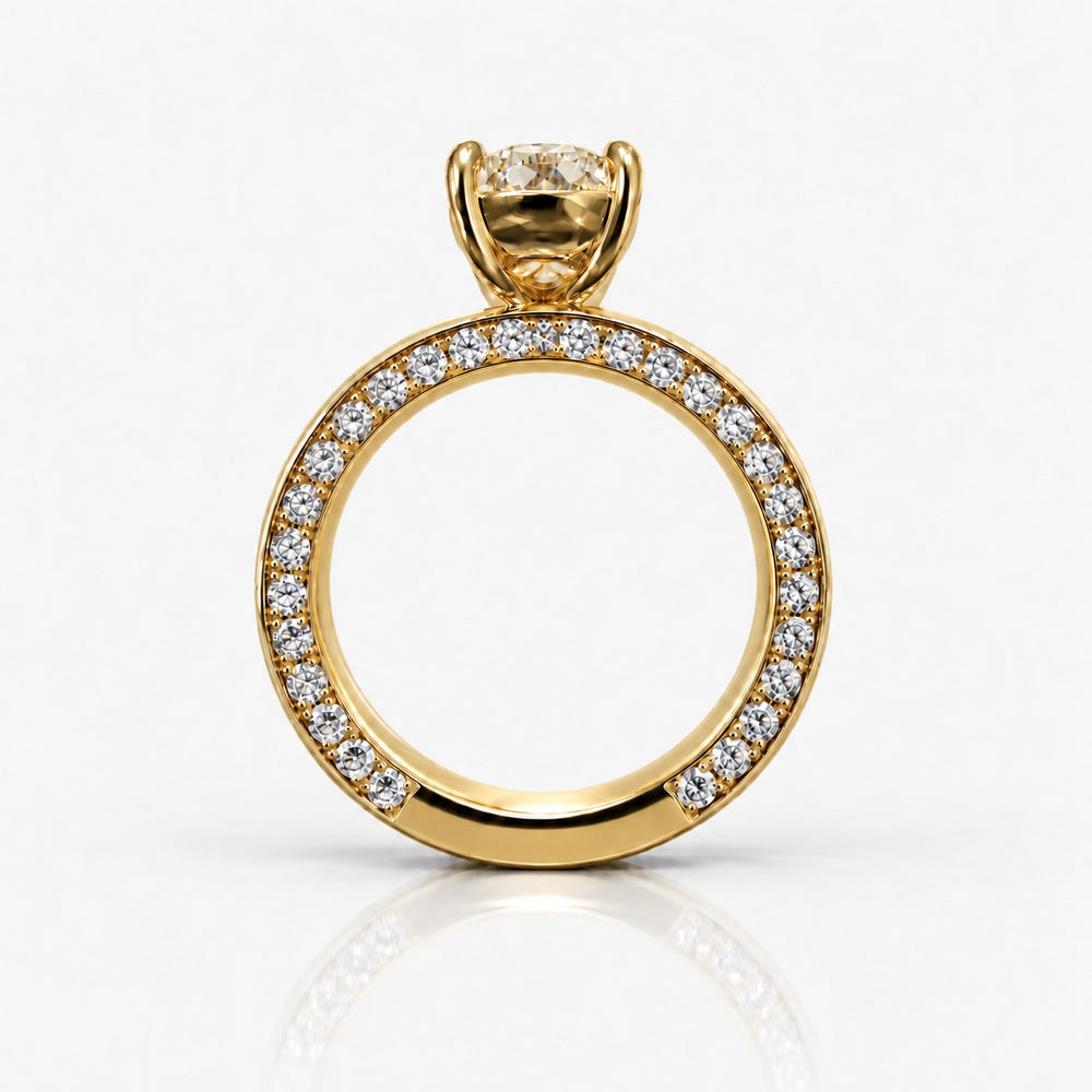 2.5ct GIA Fancy Light Yellow Pear Diamond Tate Engagement Ring
