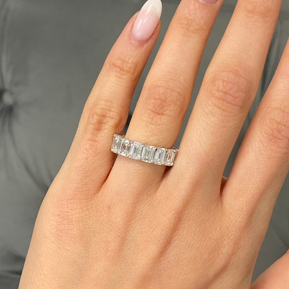 Natural Fancy Yellow Oval diamond band — Rare Colors by Namdar NYC