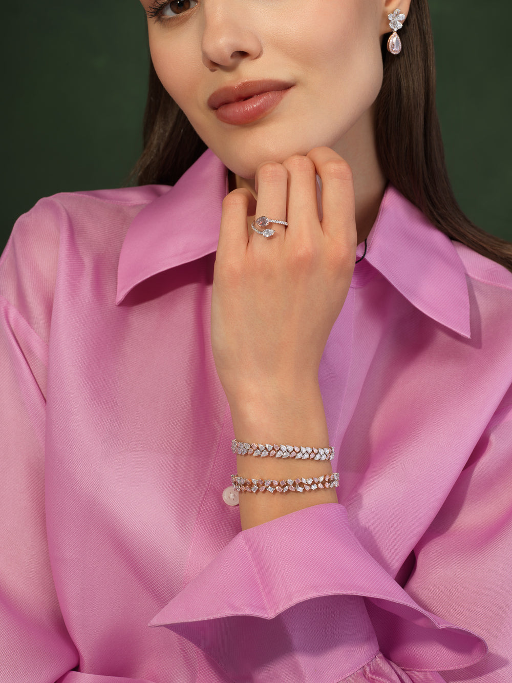 Natural 8.9ct Pink diamond bracelet — Rare Colors by Namdar NYC