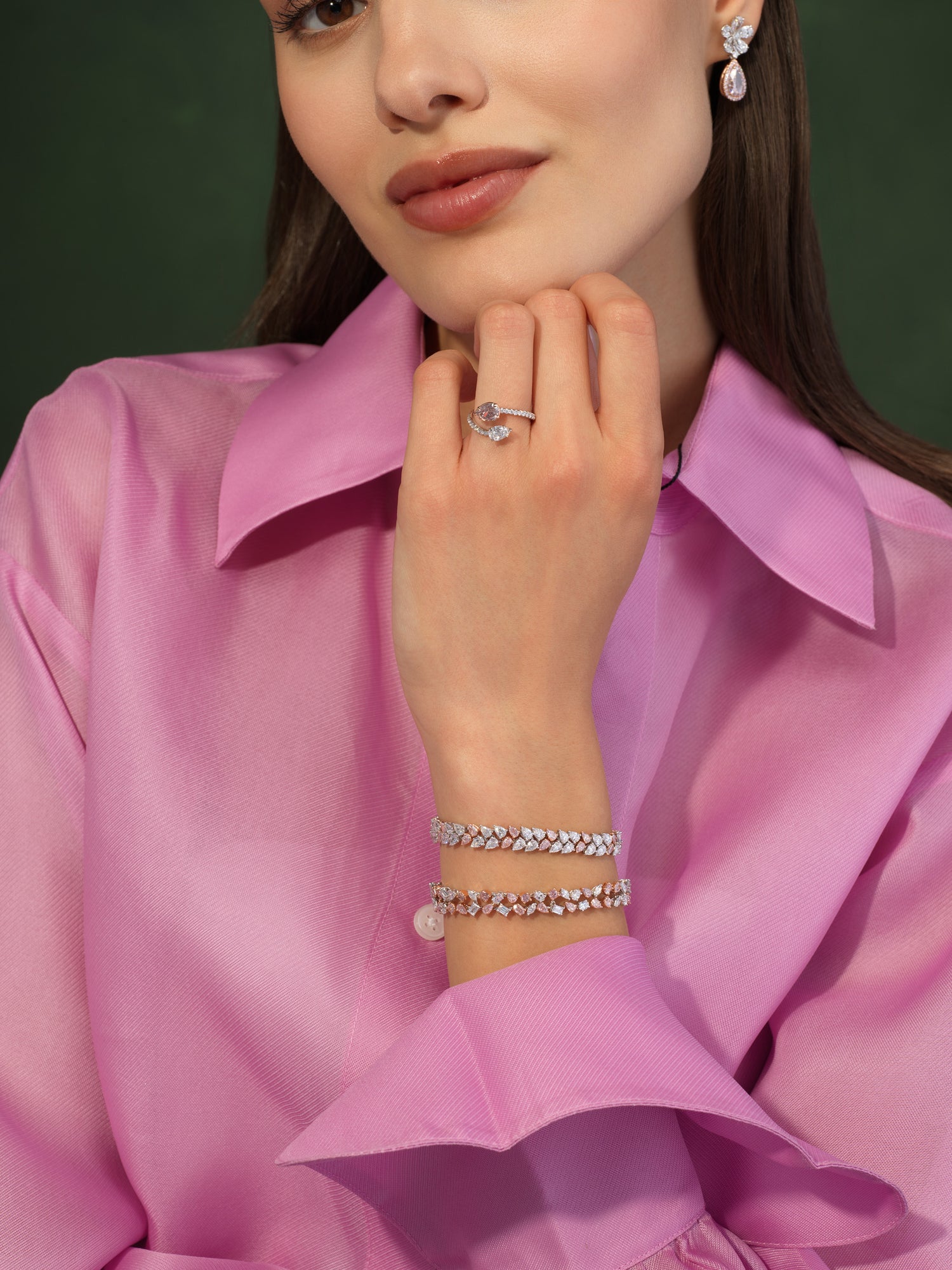 Natural 8.9ct Pink diamond bracelet — Rare Colors by Namdar NYC