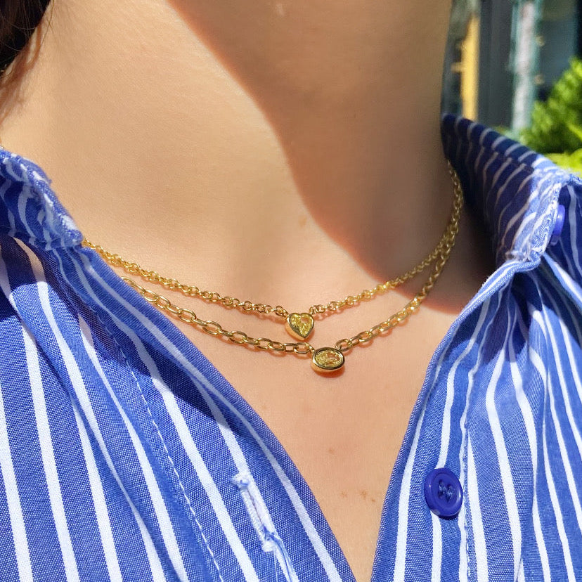 Light Yellow Oval diamond pendant at Rare Colors by Namdar, 5th Avenue New York
