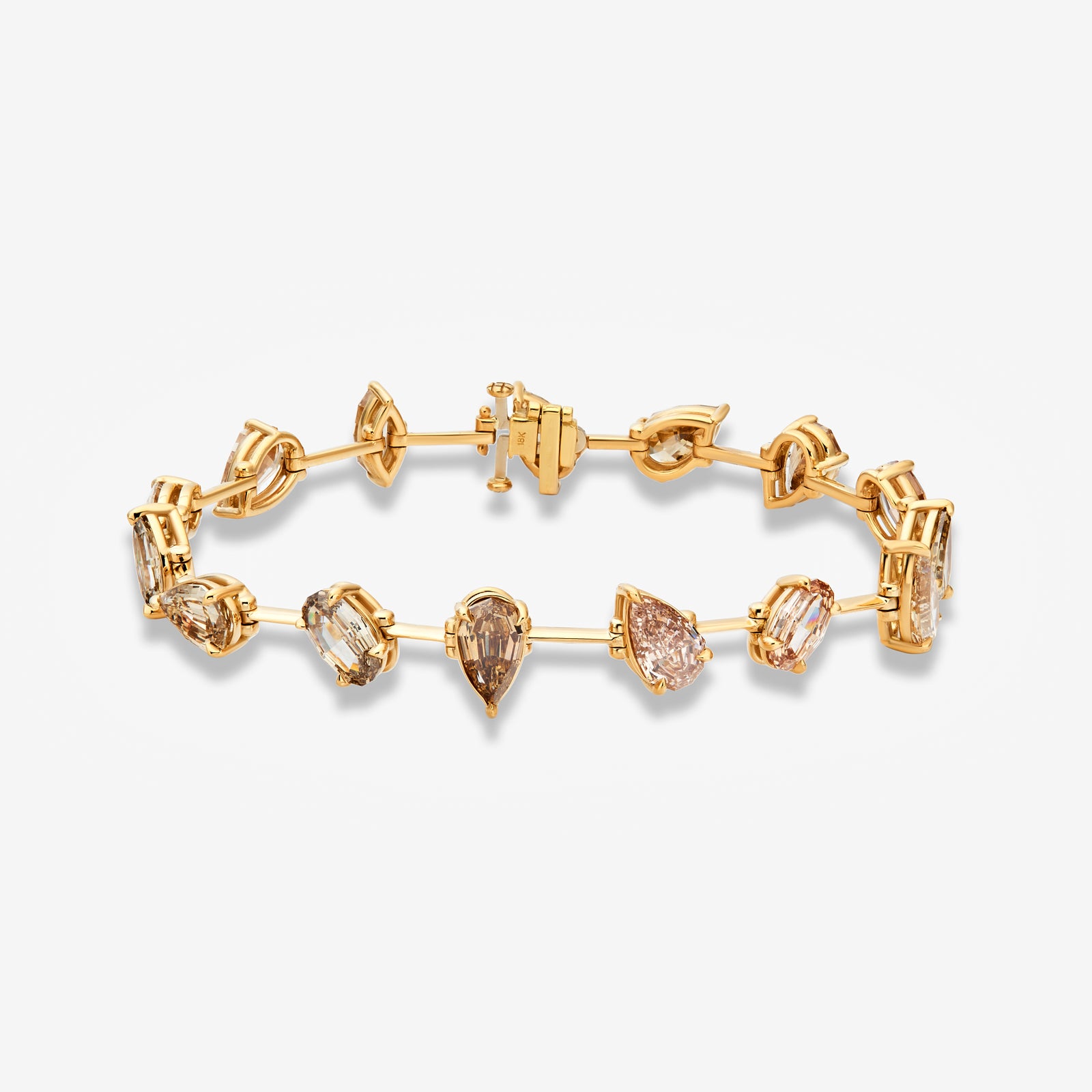 12ct Champagne diamond bracelet at Rare Colors by Namdar, 5th Avenue New York