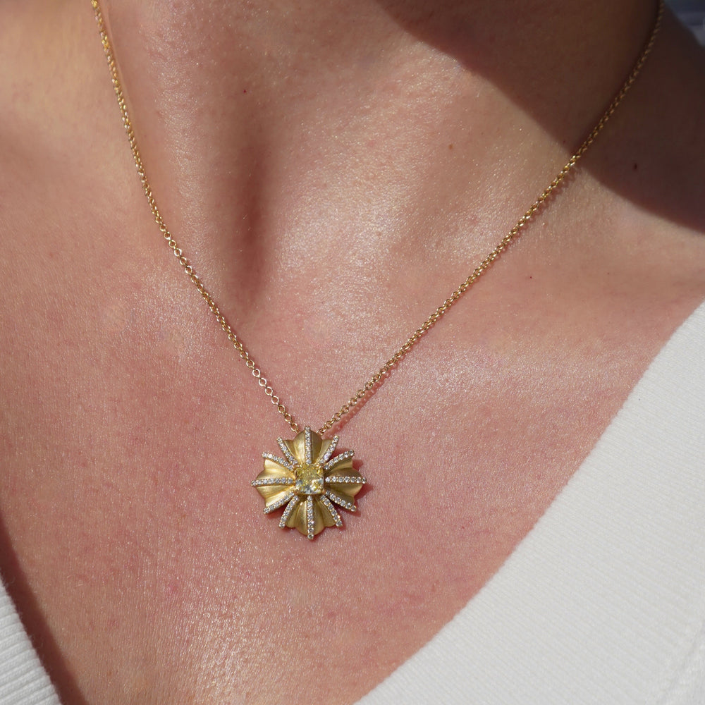 natural color diamond pendant at Rare Colors by Namdar, 5th Avenue New York