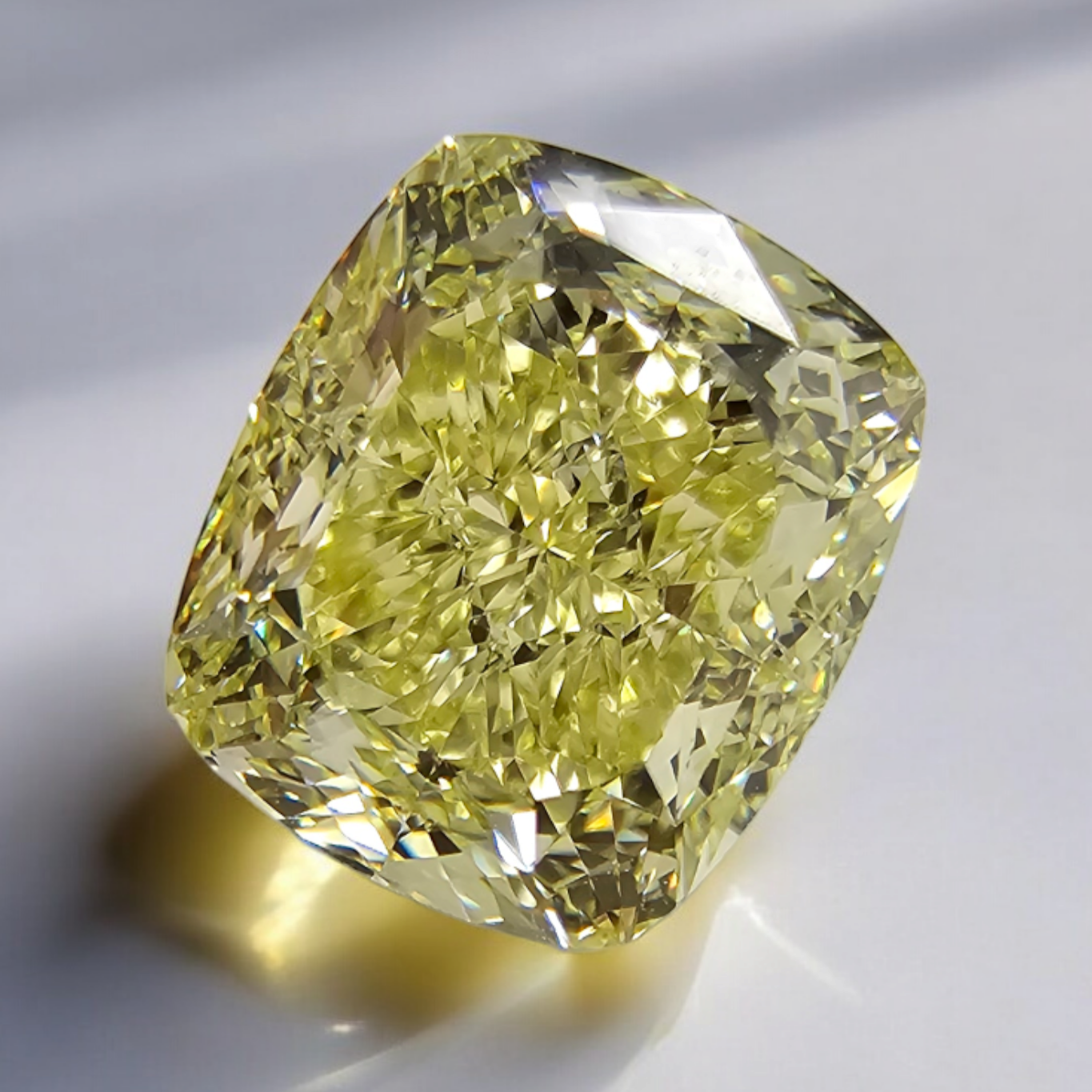 3.12ct Fancy Yellow Cushion diamond loose stone by Rare Colors by Namdar, New York City
