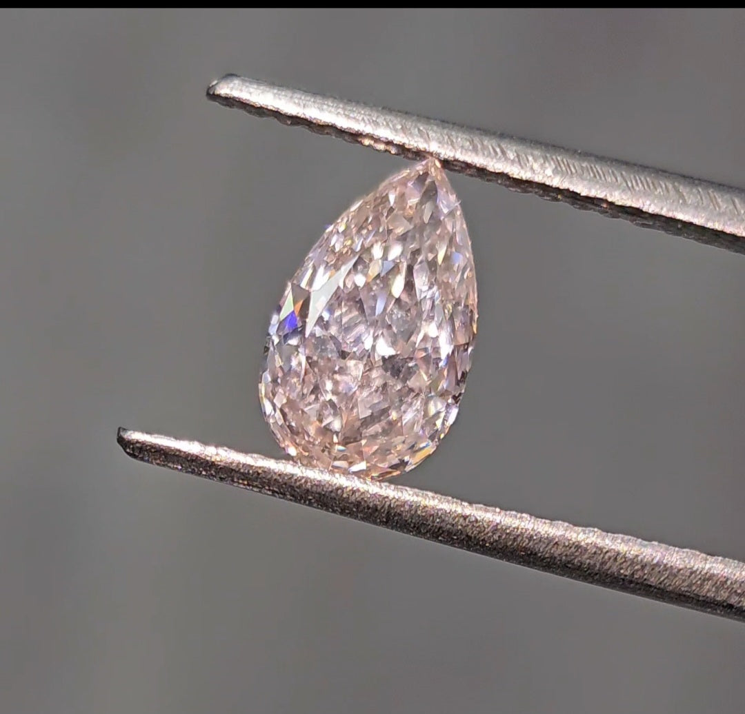 Rare Colors by Namdar 1.01ct Light Brown-Pink Pear diamond loose stone, New York City