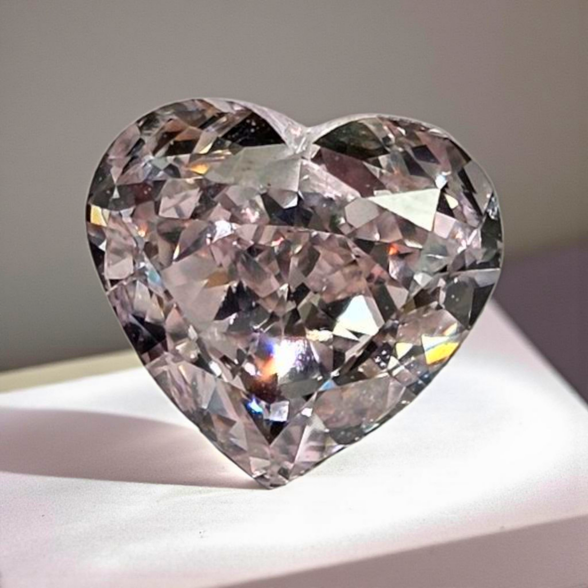 Natural 1.03ct Light Pink Heart diamond loose stone — Rare Colors by Namdar NYC