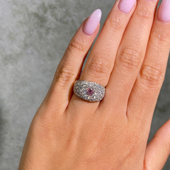Intense Purplish Pink Diamond Icon Ring