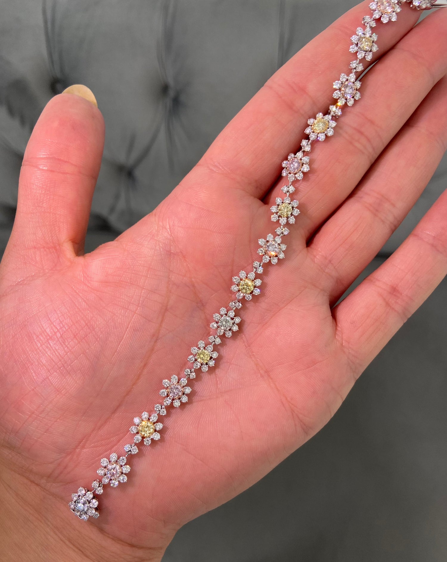 Multi diamond bracelet by Rare Colors by Namdar, New York City