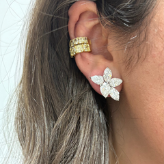 3.6 Carat Fancy Yellow Diamond Ear Cuff