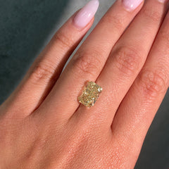 5.01 Carat Fancy Yellow Elongated Radiant Cut Diamond