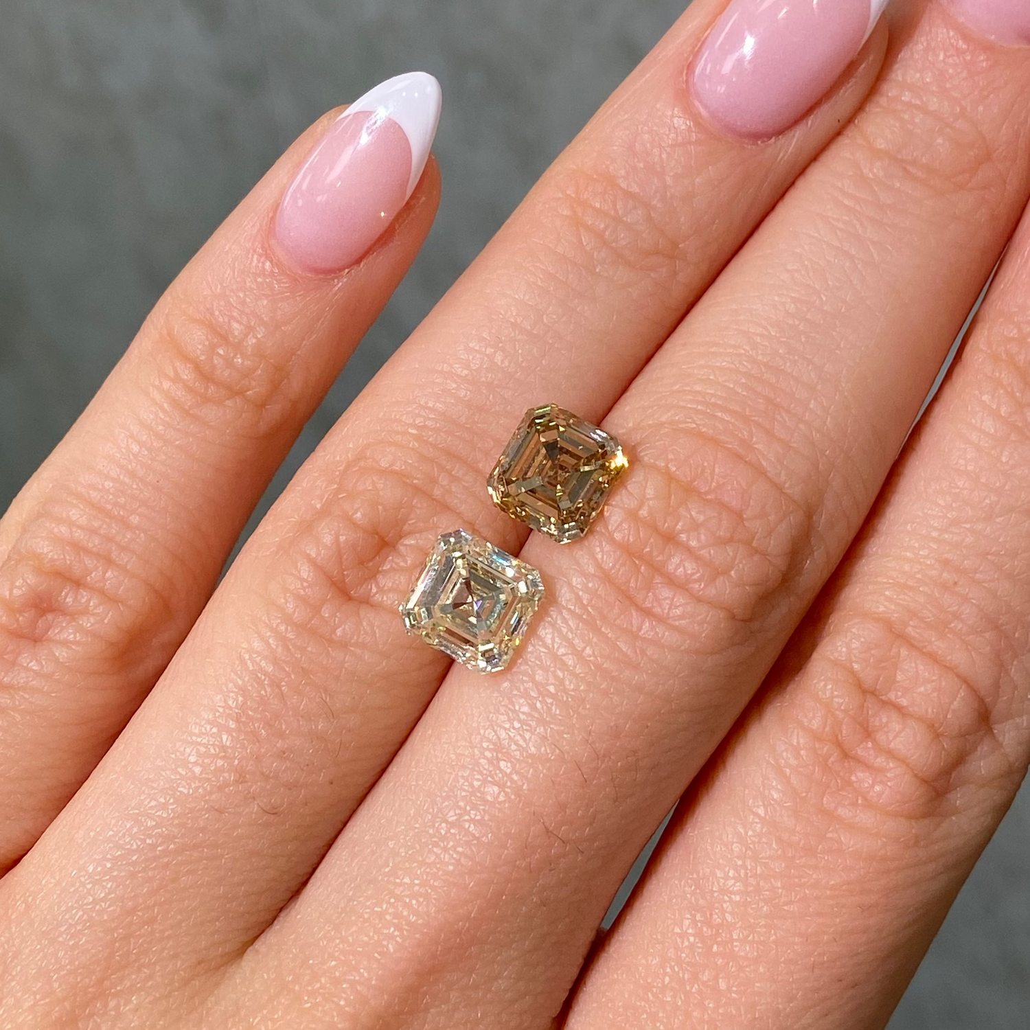 3 Carat Light Yellow Asscher Cut Diamond