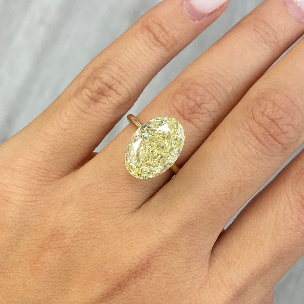 10ct Fancy Yellow Oval diamond loose stone, handcrafted by Rare Colors by Namdar