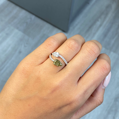 Chameleon Diamond Spiral Ring