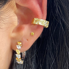 3.6 Carat Fancy Yellow Diamond Ear Cuff