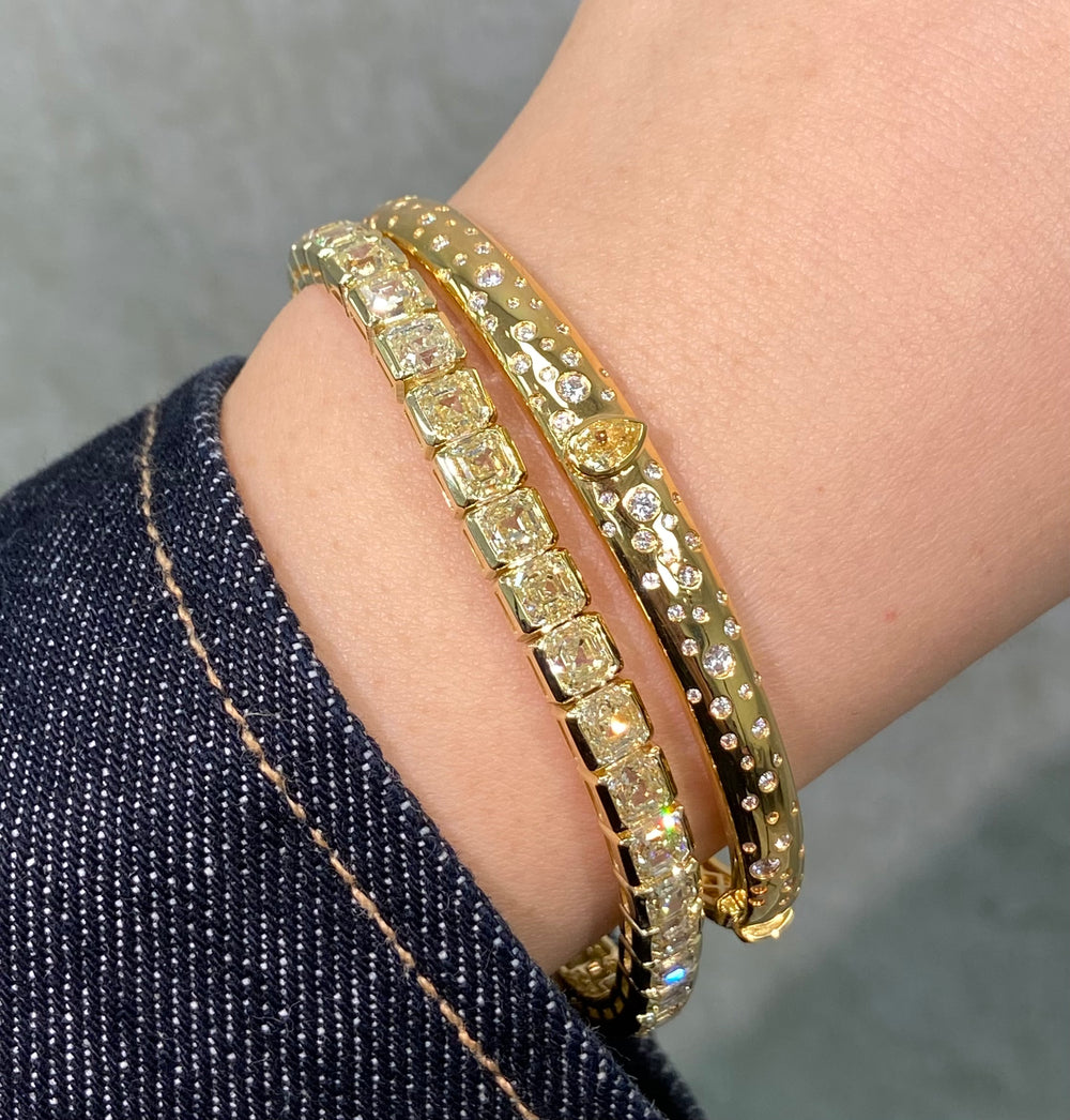 Yellow Pear bracelet — color diamond specialists Rare Colors by Namdar