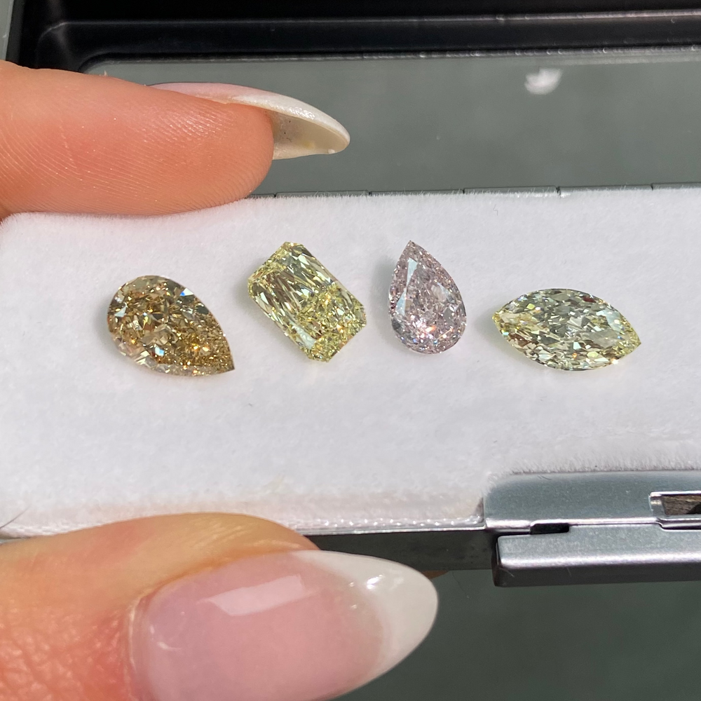 2.01 Carat Light Yellow Marquise Cut Diamond