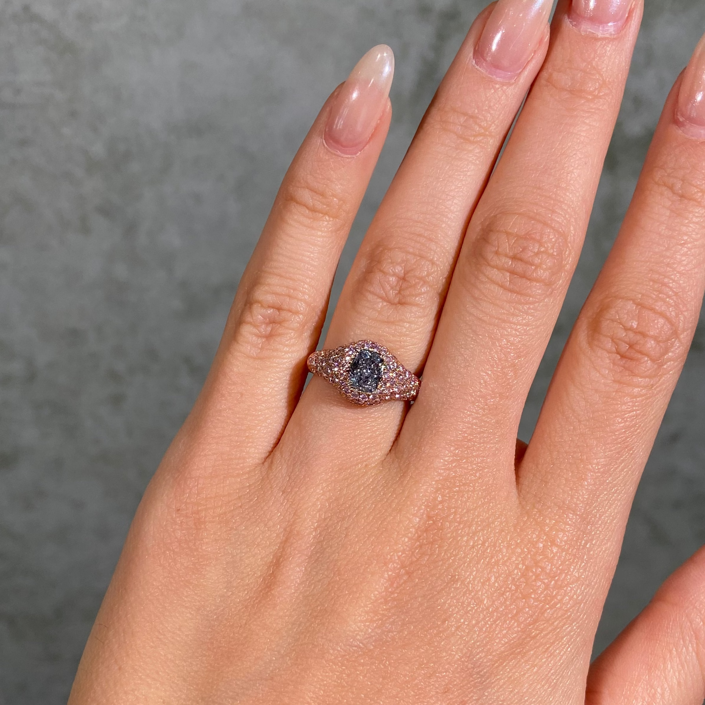Natural 1ct Fancy Light Blue Oval diamond ring — Rare Colors by Namdar NYC