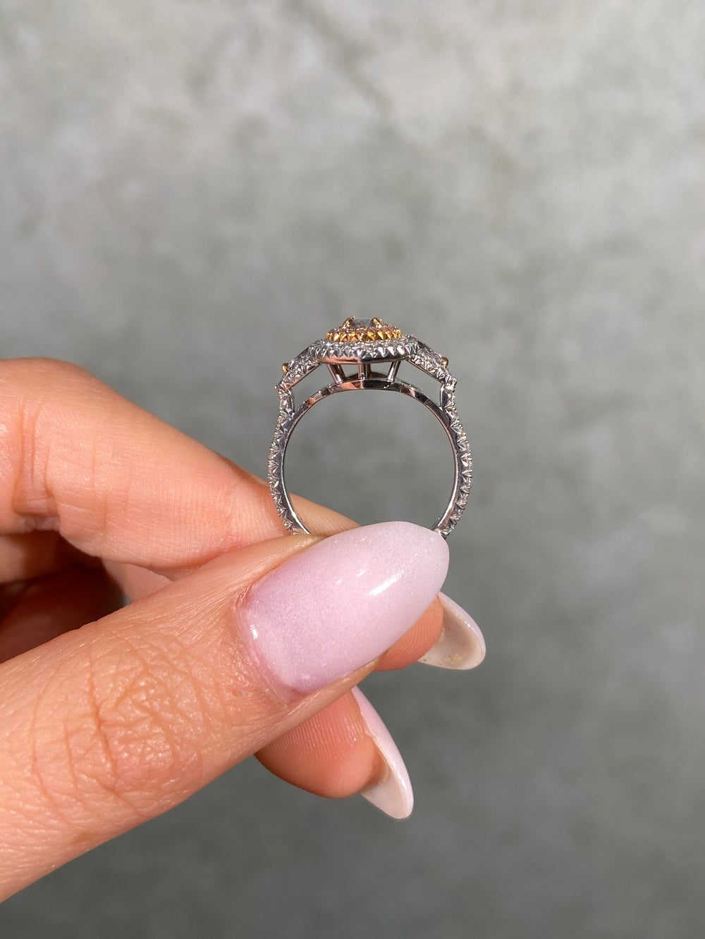 1ct Light Blue Marquise ring — color diamond specialists Rare Colors by Namdar