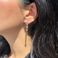 5.13ct Green Diamond Chameleon Earrings