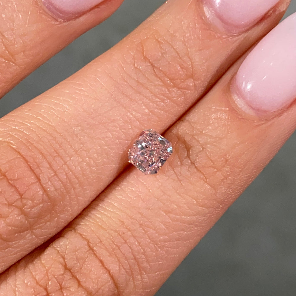 1.02 Carat Radiant Cut Fancy Pink Diamond