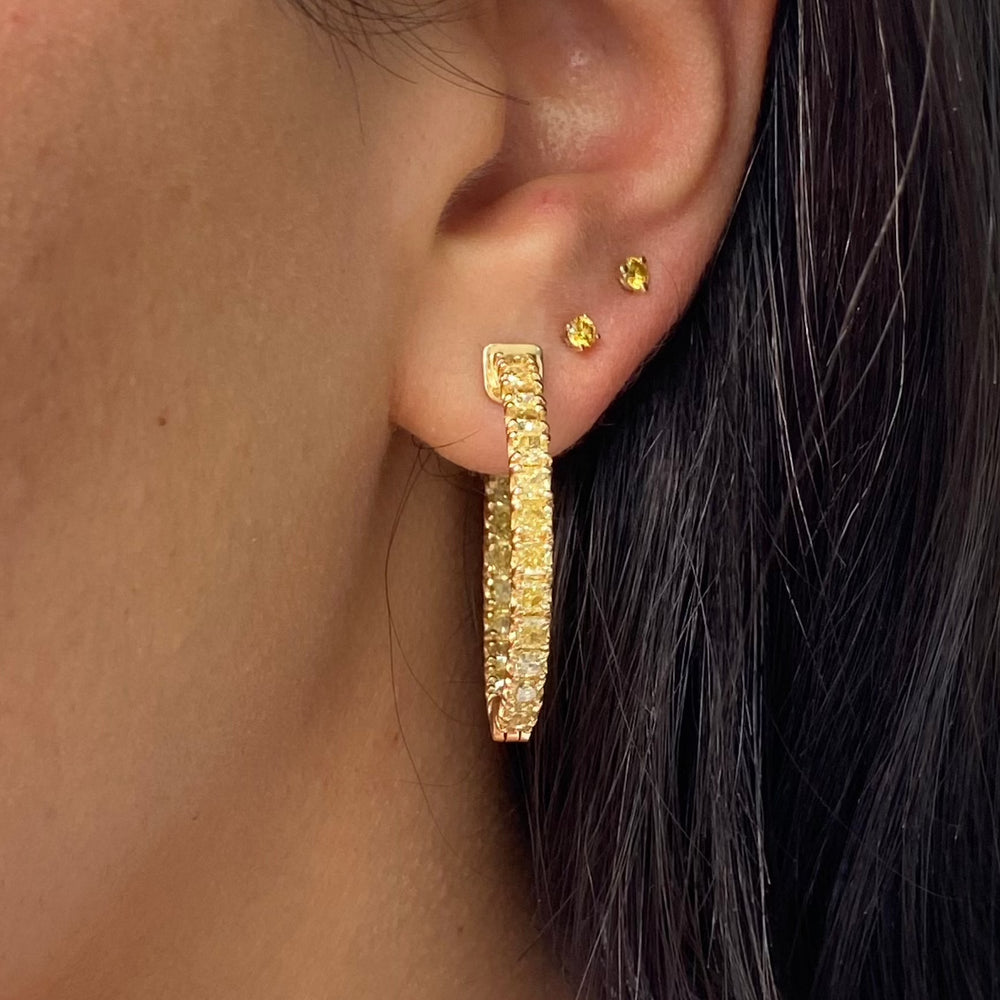 5ct Fancy Intense Yellow diamond fine jewelry, handcrafted by Rare Colors by Namdar