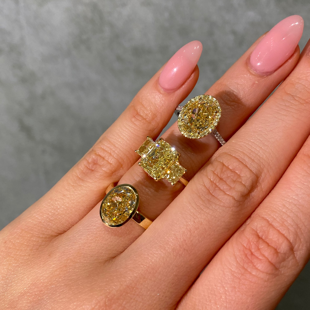 Golden Trilogy Yellow Diamond Engagement Ring